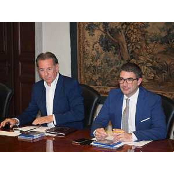 Prima riunione nuova Giunta Regione FVG da sinistra: Fabio Scoccimarro (Assessore Ambiente e Energia), Pierpaolo Roberti (Assessore Autonomie locali, Sicurezza e Politiche comunitarie) - Trieste 24/05/2018 