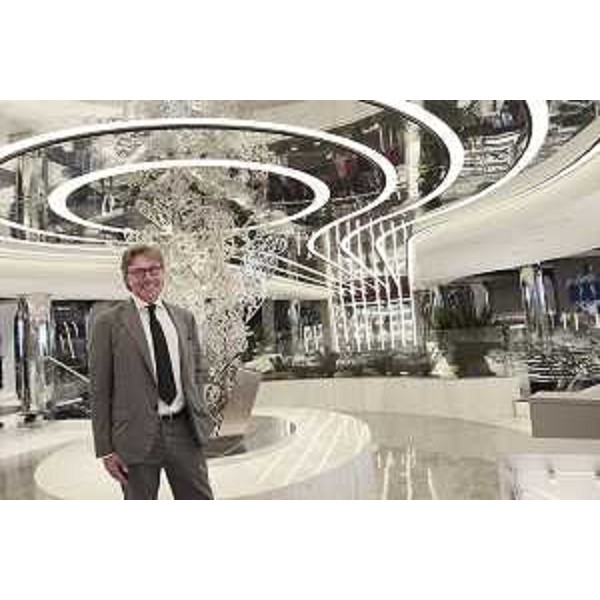 Sergio Bini (Assessore regionale Attività produttive) alla cerimonia di consegna della nave da crociera Msc Seaview - Monfalcone 04/06/2018