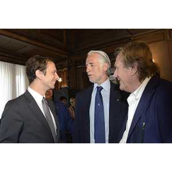 Il governatore della Regione FVG, Massimiliano Fedriga, il presidente nazionale del Coni, Giovanni Malagò, e il presidente del Comitato provinciale del Coni di Gorizia, Giorgio Brandolin, a margine della riunione della Giunta nazionale del Coni – Trieste 12/06/2018