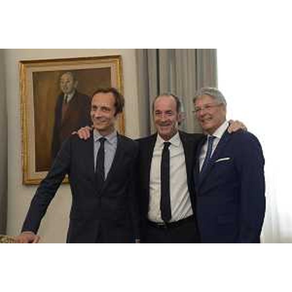 Luca Zaia (Presidente Regione Veneto), Massimiliano Fedriga (Presidente Regione Friuli Venezia Giulia), Peter Kaiser (Governatore Carinzia) all'assemblea del Gect Euregio Senza Confini - Trieste 20/06/2018