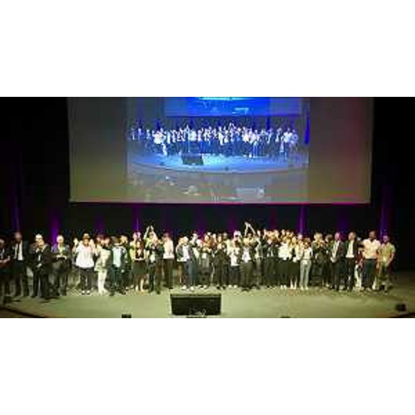 I promotori di Trieste Capitale europea della scienza 2020 alla cerimonia di chiusura di Esof 2018