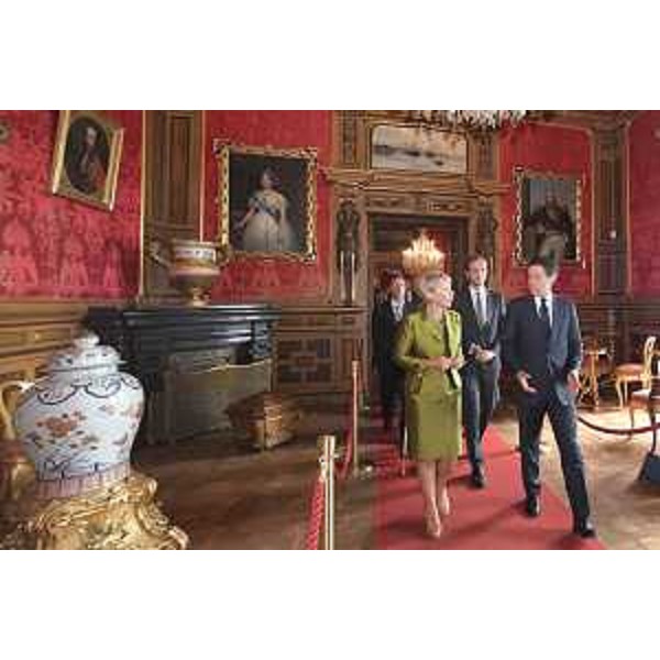 Il presidente del Consiglio, Giuseppe Conte, visita il Castello di Miramare accompagnato dalla direttrice, Andreina Contessa, e dal governatore del FVG, Massimiliano Fedriga