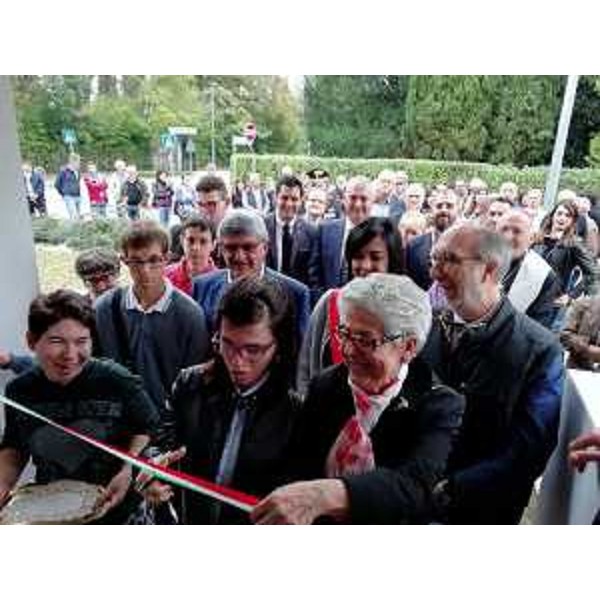 Riccardo Riccardi, vicegovernatore con delega alla Salute, durante l'inaugurazione di Casa Facca, una struttura deputata a favorire l'inserimento nella società e l'autonomia di persone con diverse abilità - Fiume Veneto