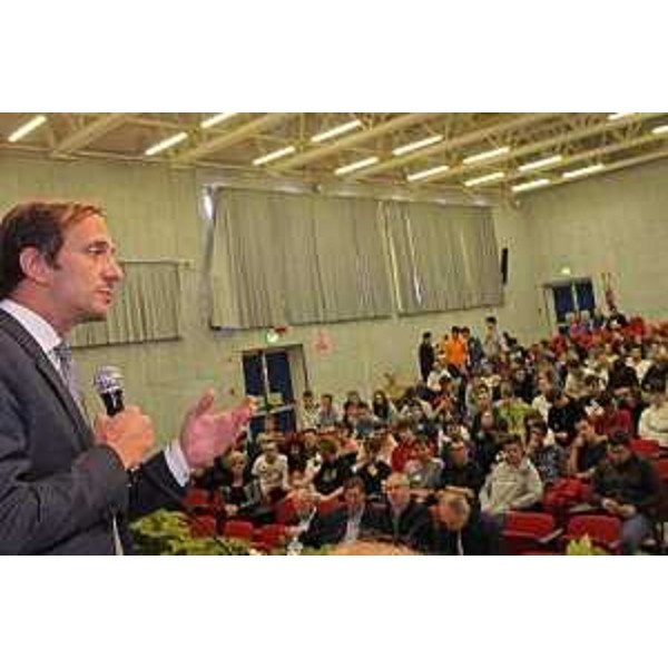 Il governatore del Friuli Venezia Giulia, Massimiliano Fedriga, in visita all’Istituto agrario “Sabbatini” - Pozzuolo del Friuli, 17 ottobre 2018