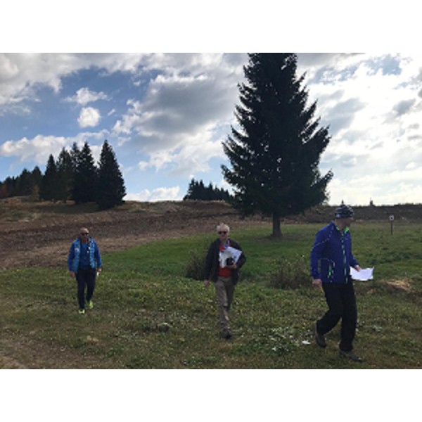 Tecnici Fis e Fisi durante il sopralluogo per l'omologazione della pista di sci nordico sullo Zoncolan