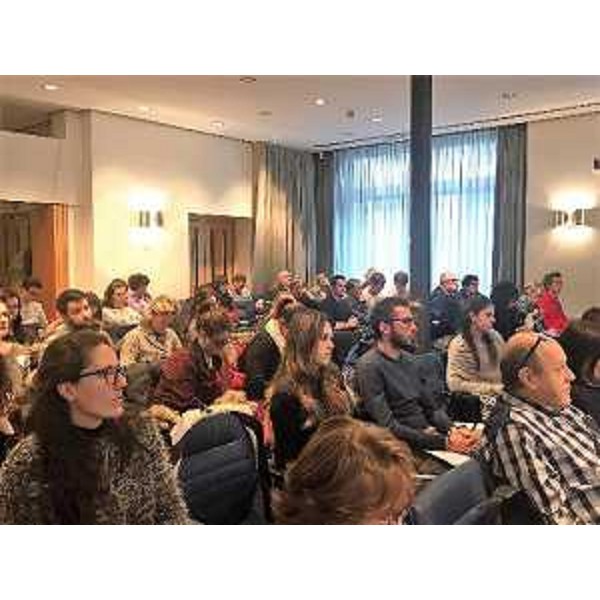 La platea del convegno “Disabilità: il confine fra bisogni e diritto” organizzato dal centro Infohandicap Fvg e dalla onlus Hattiva Lab - Udine, 19 dicembre 2018.
