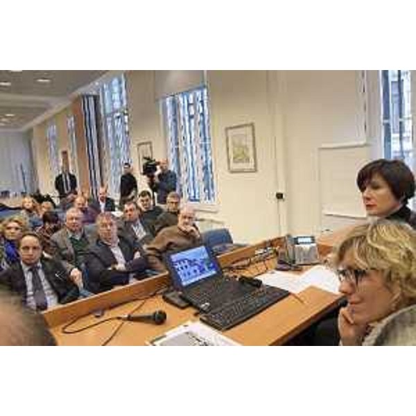 L'assessore Barbara Zilli alla presentazione del progetto del Narodni dom