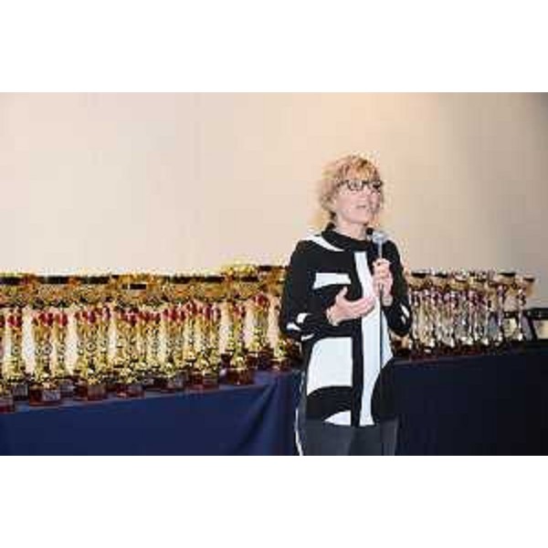 L'assessore Barbara Zilli alle premiazioni degli atleti del Comitato Friuli Venezia Giulia della Federazione Ginnastica d’Italia che maggiormente si sono distinti nella stagione agonistica 2018 (Lefotoimmediate.it)