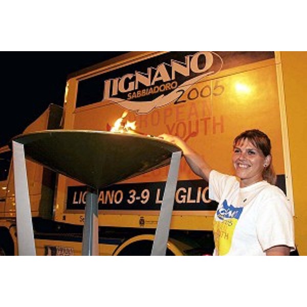 Elisabetta Marin (giavellottista del Cus Trieste) a Ronchi dei Legionari (Atene, 13/06/05)