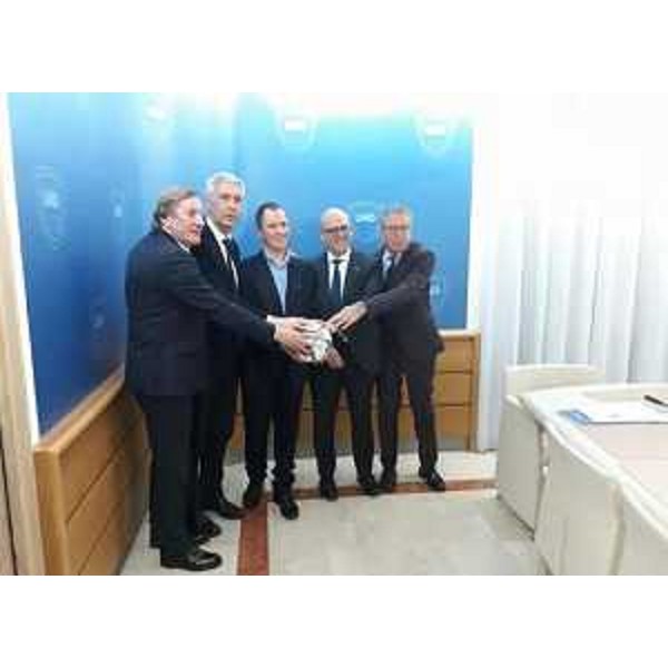 L'assessore regionale alla Funzione pubblica, Sebastiano Callari, alla presentazione del Torneo delle Nazioni 2019, tenutasi a Roma.