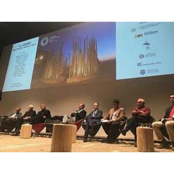L'assessore regionale alle Risorse agroalimentari, forestali e ittiche, Stefano Zannier, alla tavola rotonda sul tema Il legno: una risorsa insostituibile - Gemona del Friuli, 6 marzo 2019