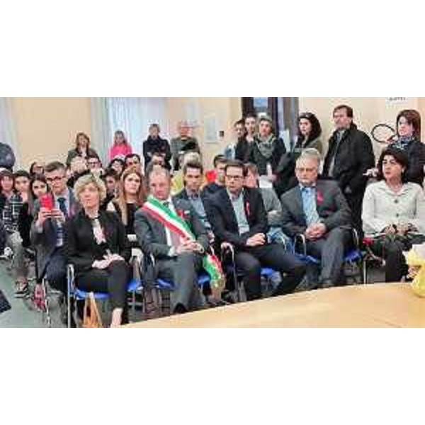 Le autorità intervenute all'inaugurazione del centro a San Daniele
