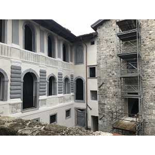 Il primo lotto dei lavori per la ricostruzione del Castello di Colloredo di Monte Albano in fase di ultimazione - Colloredo di Monte Albano (Ud), 20 maggio 2019