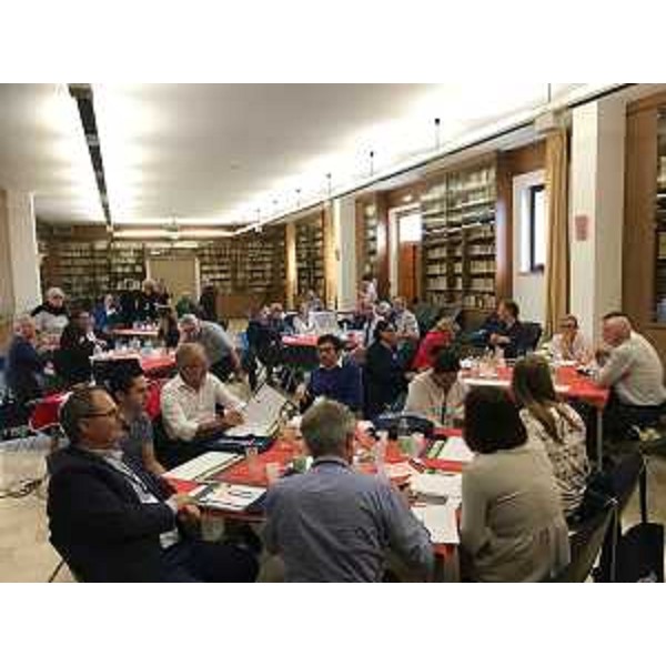 I partecipanti al workshop dedicato alla progettazione partecipata per il cammino di Sant'Antonio fra Veneto e Friuli Venezia Giulia 