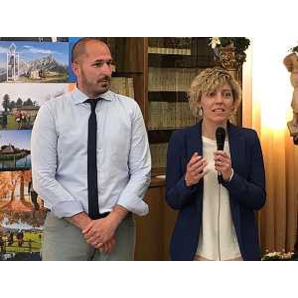 L'assessore regionale Barbara Zilli con il sindaco di Gemona Roberto Revelant