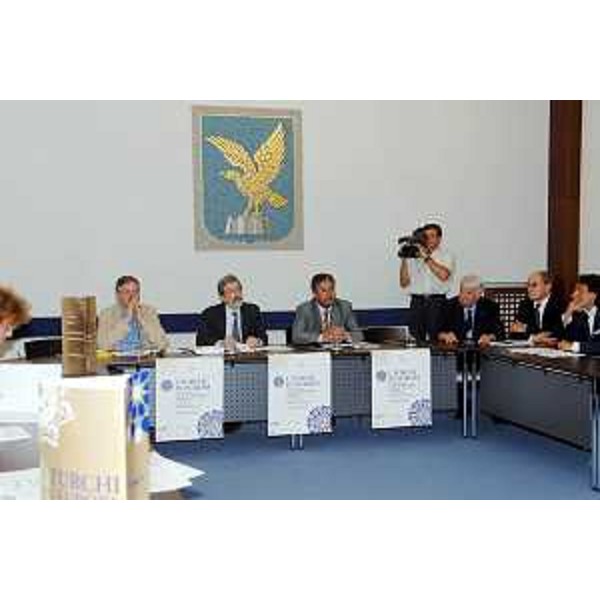 Roberto Antonaz (Assessore regionale all’istruzione, cultura, sport e pace) alla conferenza stampa di presentazione de "I Turchi in Europa" (Trieste, 22/06/06)