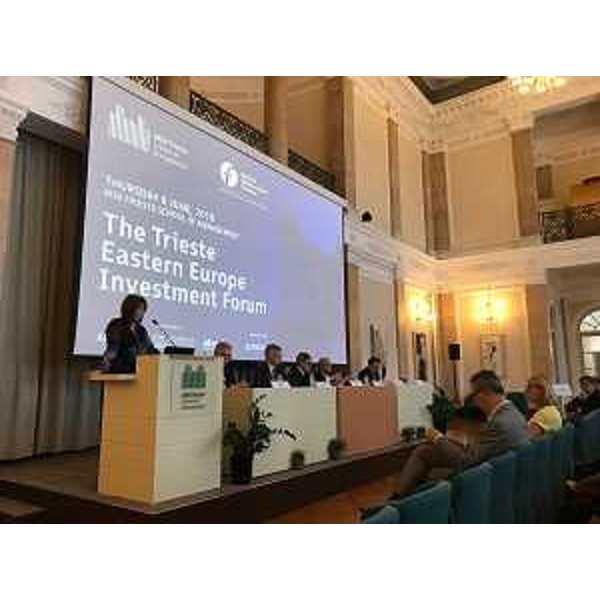L'assessore al Lavoro, Formazione, Università e ricerca del Friuli Venezia Giulia, Alessia Rosolen, interviene al Trieste Eastern Europe Investment Forum 
