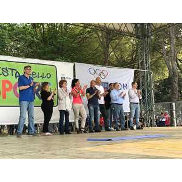 L'assessore regionale alla Cultura e Sport Tiziana Gibelli porta il saluto della Regione alla "Festa dello Sport" a Monfalcone