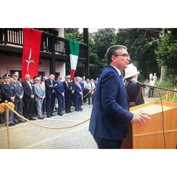 L'assessore FVG a Sicurezza e Autonomie locali, Pierpaolo Roberti, interviene alla Festa della Polizia locale di Trieste