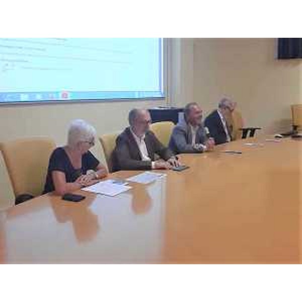 Il vicegovernatore della Regione FVg, Riccardo Riccardi, all'incontro sulle eccellenze della sanità goriziana