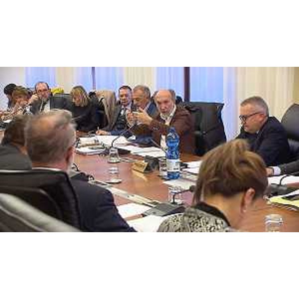 Il vicegovernatore del FVG con delega alla Salute, Riccardo Riccardi, illustra alla Terza commissione consigliare il disegno di legge 70/2019, ovvero la riforma del sistema sanitario regionale 
