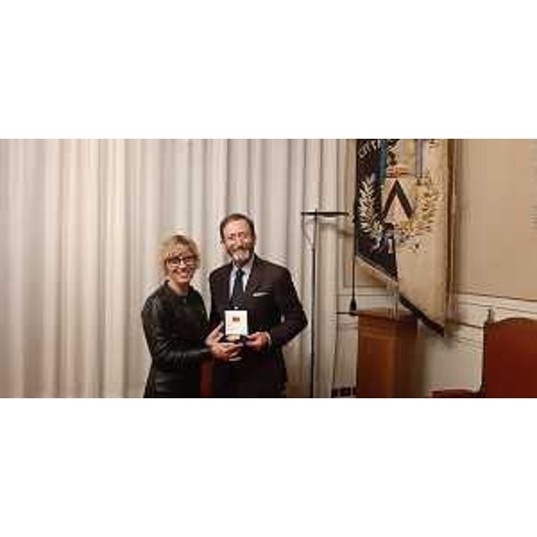 L'assessore alle Finanze del Friuli Venezia Giulia, Barbara Zilli, a Palazzo D'Aronco incontra l'ambasciatore tedesco in Italia, Viktor Elbling - Udine, 5 novembre 2019.