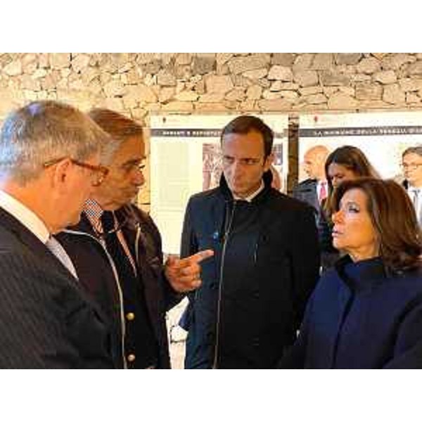  Il presidente del Senato della Repubblica, Maria Elisabetta Alberti Casellati, il governatore del Friuli Venezia Giulia, Massimiliano Fedriga, durante la visita alla Risiera di San Sabba 