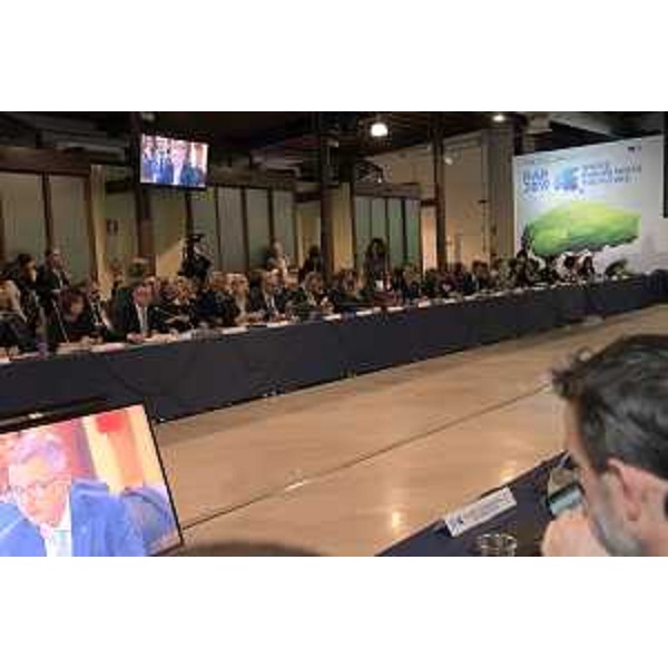 Gli assessori regionali Zannier e Rosolen alla Riunione annuale di riesame (Rar 2019) fra la Commissione europea e le Autorità di gestione dei programmi operativi Fesr, Fse, Feasr e Feamp 2014-20 in programma al Molo IV di Trieste.