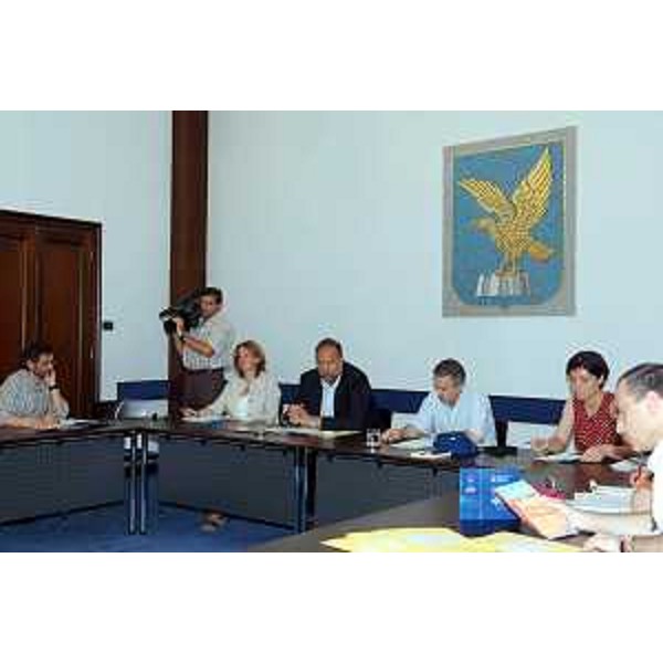 Roberto Cosolini (Assessore regionale al lavoro, formazione, università e ricerca) alla conferenza stampa di presentazione del progetto Solaris