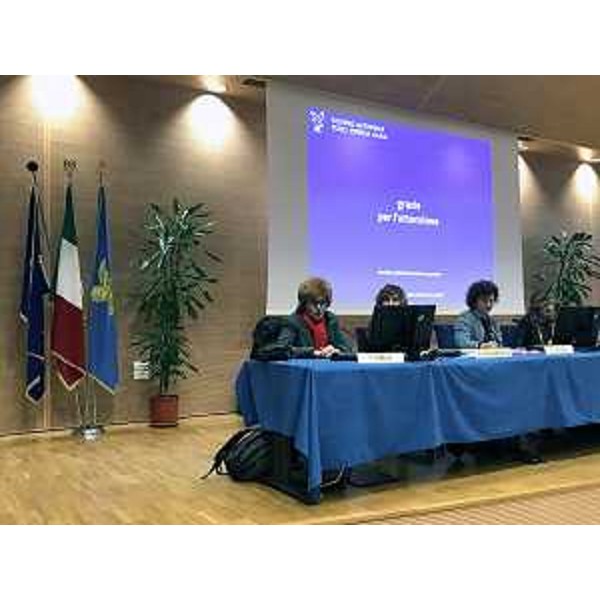 L'intervento dell'assessore regionale allo Sport Tiziana Gibelli nel corso dell'Infoday svoltosi a Udine