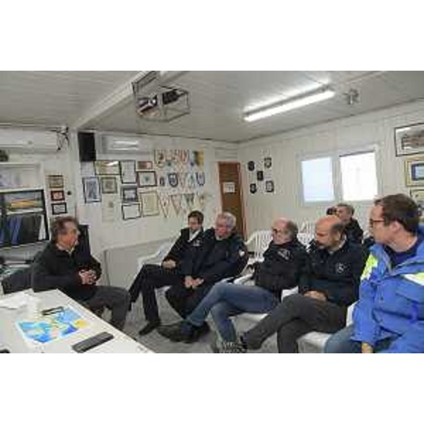 Danni causati al maltempo: il vicegovernatore della Regione, Riccardo Riccardi, assieme al capo dipartimento nazionale della Protezione civile, Angelo Borrelli, incontra il primo cittadino dell'Isola del Sole, Dario Raugna.