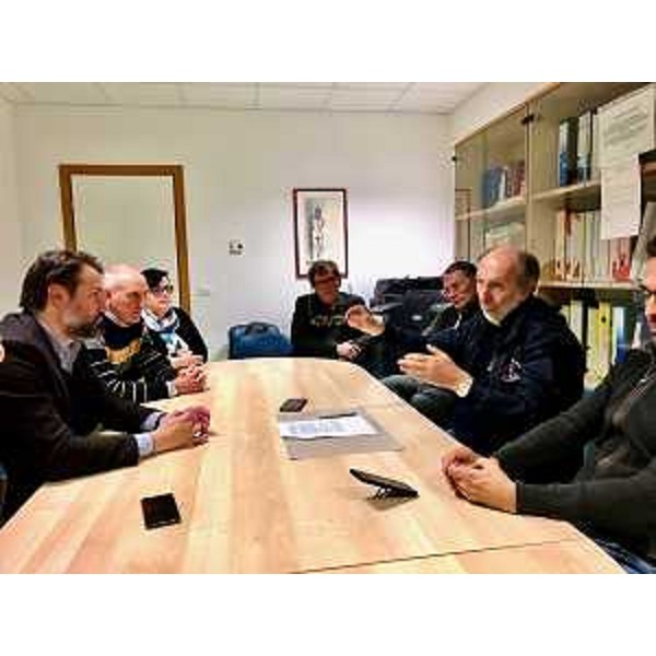 Il vicegovernatore della Regione FVG, Riccardo Riccardi, in visita al nosocomio di Tolmezzo