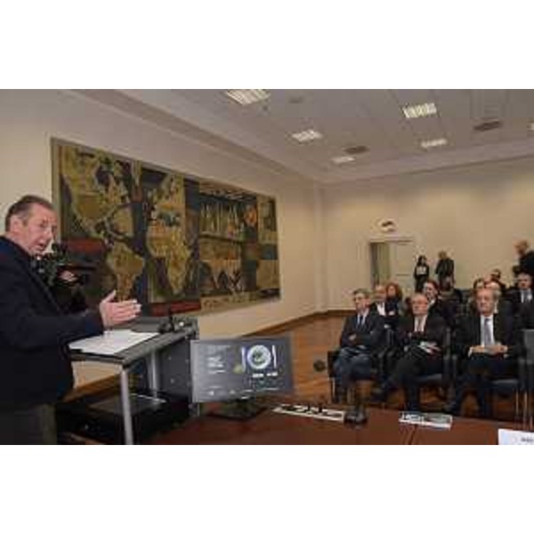 L'intervento dell'assessore regionale alla Difesa dell'ambiente Fabio Scoccimarro.