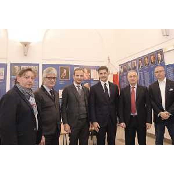 Il governatore del Friuli Venezia Giulia, Massimiliano Fedriga, durante l'incontro "Trieste Porta della Serbia in Europa", organizzato dal Gruppo interparlamentare Italia-Serbia a Trieste, al quale ha partecipato, tra gli altri, l'ambasciatore della Repubblica di Serbia a Roma, Goran Aleksic