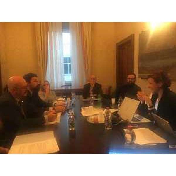 L'assessore del Friuli Venezia Giulia ai Servizi generali e Sistemi informativi e coordinatore della Commissione speciale Agenda digitale della Conferenza delle Regioni e delle Province autonome Sebastiano Callari incontra a Roma il ministro dell'Innovazione tecnologica e la digitalizzazione Paola Pisano