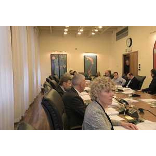 L'assessore regionale alle Finanze, Barbara Zilli, nel corso della riunione della I Commissione regionale