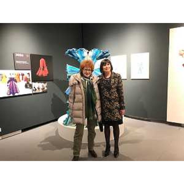 L'assessore Fvg alla Cultura, Tiziana Gibelli (a sx), con la direttrice servizio musei dell'Erpac, Raffaella Sgubin, al ventennale del museo della Moda e della Arti applicate di Gorizia