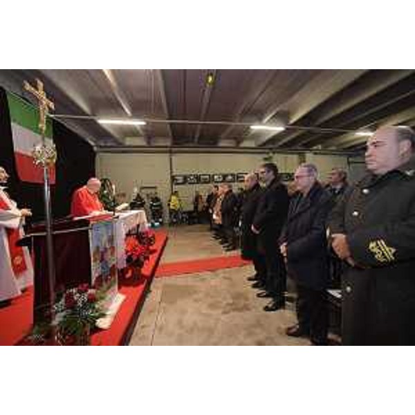 L'assessore regionale alla Sicurezza, Pierpaolo Roberti alle celebrazioni di Santa Barbara, patrona dei VVFF.