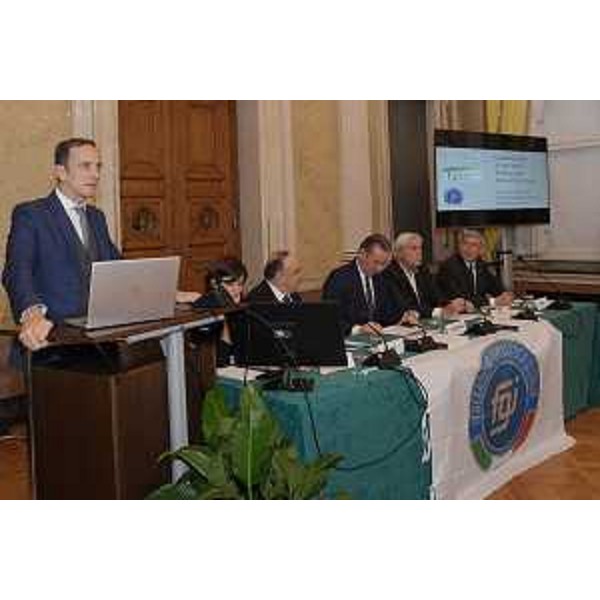 La cerimonia per il 150esimo della Federazione Ginnastica d’Italia nel Salone di rappresentanza del Palazzo della Regione