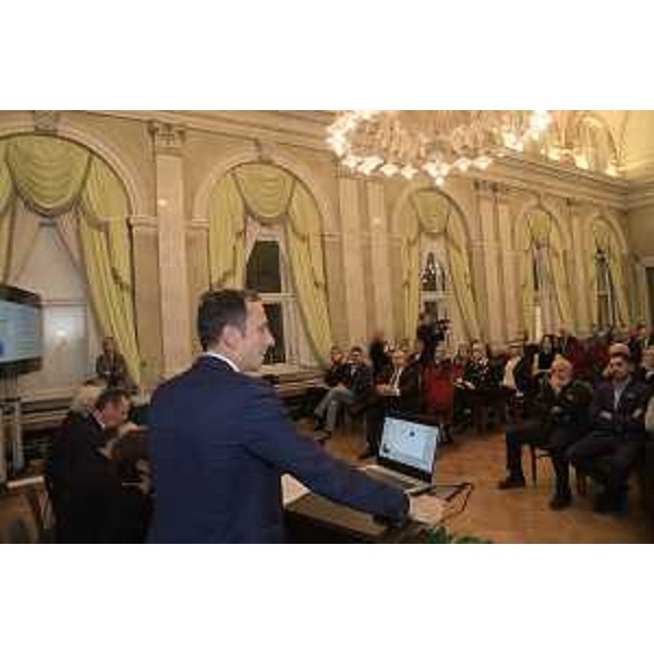 La cerimonia per il 150esimo della Federazione Ginnastica d’Italia nel Salone di rappresentanza del Palazzo della Regione