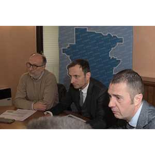 Quarantanove milioni di euro per il polo ospedaliero di Pordenone. Conferenza stampa del governatore del FVG, Massimiliano Fedriga, insieme al vicegovernatore con delega alla Salute, Riccardo Riccardi 