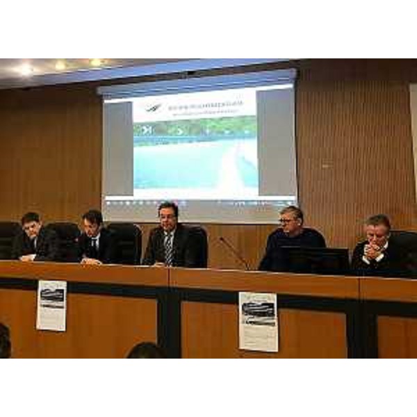 L'assessore regionale alle Infrastrutture Graziano Pizzimenti interviene, a Tolmezzo, all’incontro "Interventi di manutenzione e potenziamento della viabilità di competenza nell'area montana del Friuli Venezia Giulia"