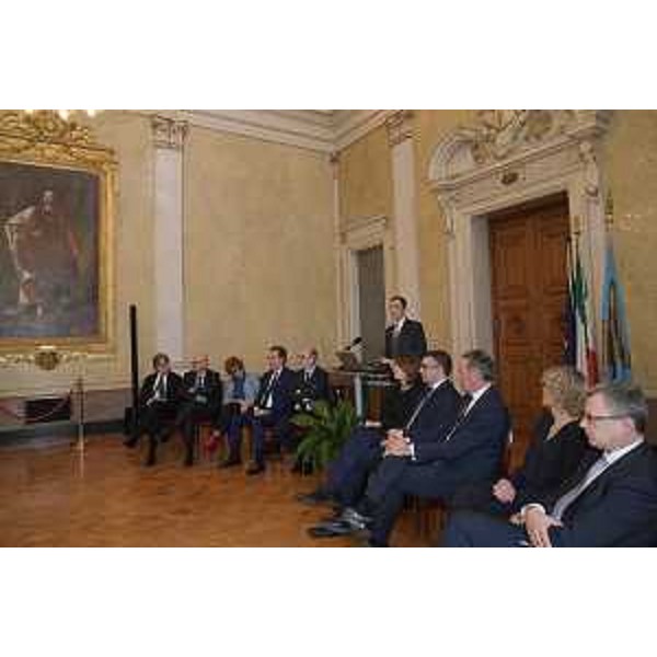 Il governatore del Friuli Venezia Giulia, Massimiliano Fedriga, durante la conferenza stampa di fine anno. (Foto Regione FVG)