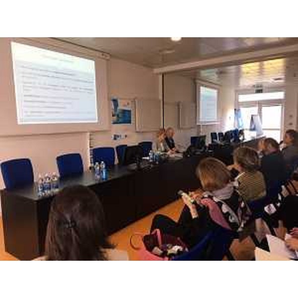 Il tavolo dei relatori alla seconda giornata del convegno "Exchange of Experience in FVG - progetto Interreg Europe Innova FI" (Foto ARC Pozzetto)