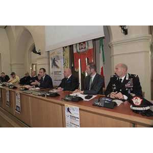 Il governatore della Regione Massimiliano Fedriga interviene a Pordenone alla presentazione della tappa di Coppa del mondo di snowboard in programma sulle piste di Piancavallo. (Foto Regione FVG)