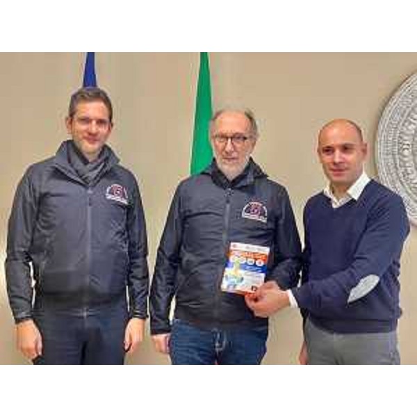 Il vicegovernatore e assessore alla Protezione civile, Riccardo Riccardi, a San Giorgio della Richinvelda con il sindaco Leon, a destra, e il direttore della Protezione civile FVG, Aristei (Foto ARC Morandini)