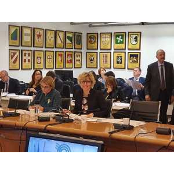 L'assessore regionale alle Finanze, Barbara Zilli, ai lavori della conferenza Unificata Stato-Regioni. (Foto Regione FVG)