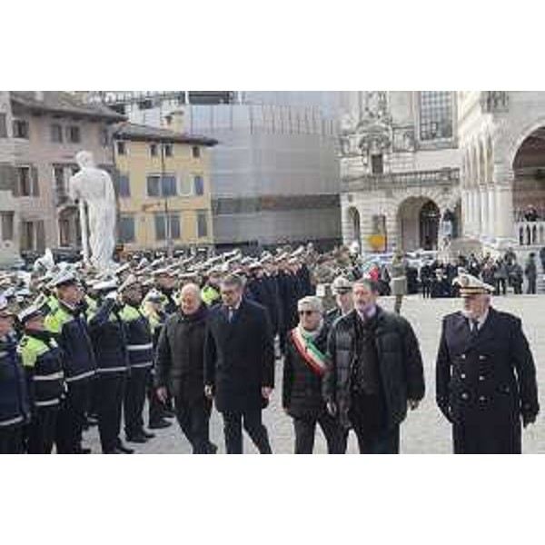 L'assessore regionale alla Sicurezza, Pierpaolo Roberti, durante la celebrazione dell'undicesima Festa della Polizia locale, celebrata per la prima volta a Udine in occasione della ricorrenza di San Sebastiano, santo patrono del Corpo. (Foto ARC Montenero)