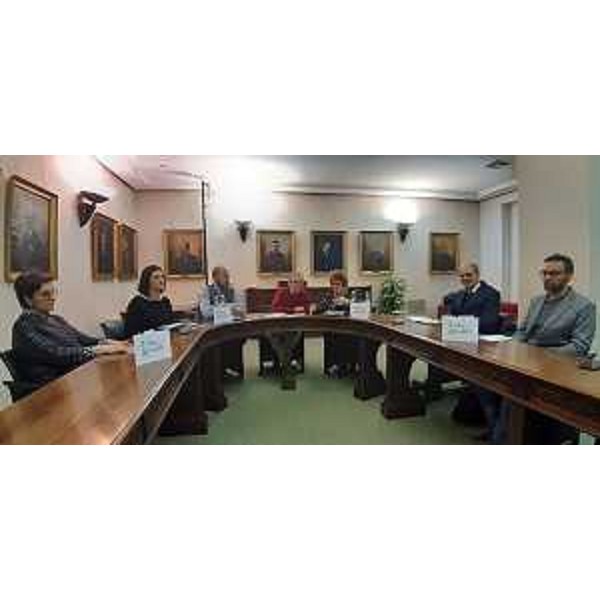 L'assessore alla Cultura del Friuli Venezia Giulia, Tiziana Gibelli, interviene a Gemona del Friuli alla presentazione del calendario di eventi collegato alla mostra "Il Friuli al tempo di Leonardo" - Udine, 23 gennaio 2019. (Foto ARC Savi)