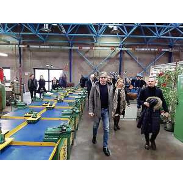 La visita dell'assessore regionale Sergio Emidio Bini Bini all’Ipsia di Codroipo, accompagnato dal sindaco Fabio Marchetti. (Foto Regione FVG)